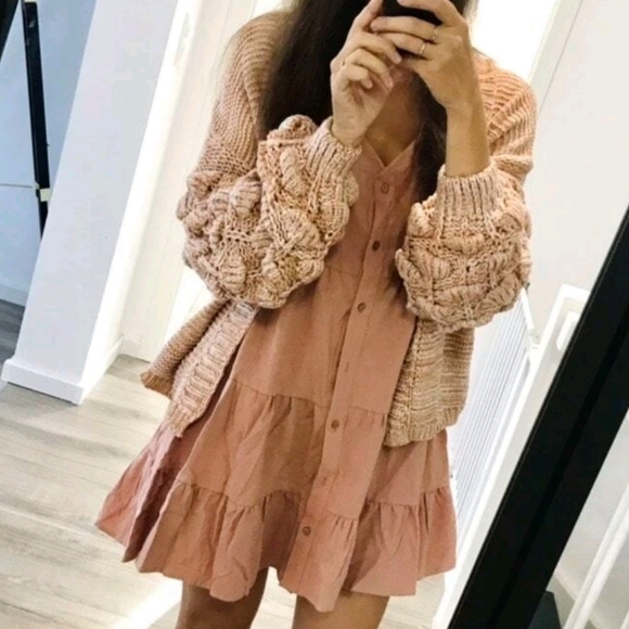 Statement sleeves Sweater cardigan - Picture 7 of 7